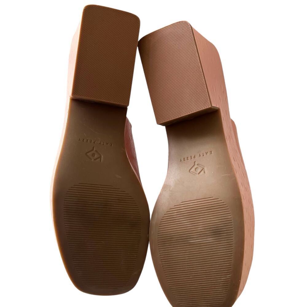 Katy Perry Women's Busy Bee Slide Pink Ostrich Embossed Platform Mules 9.5 - Picture 5 of 8